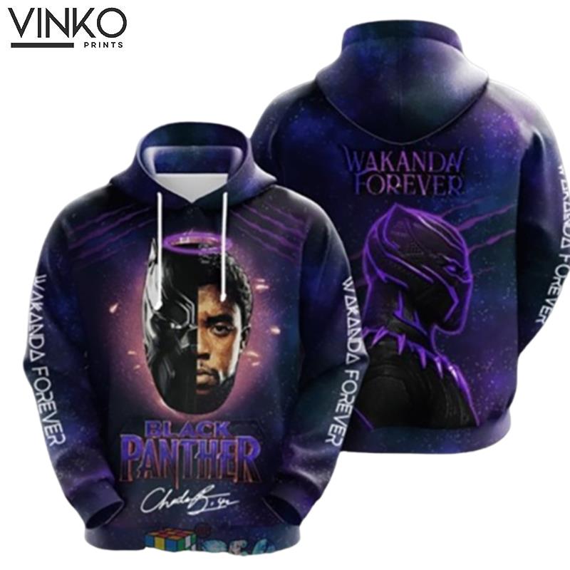 Black Panther Chadwick Boseman Signature Hoodie