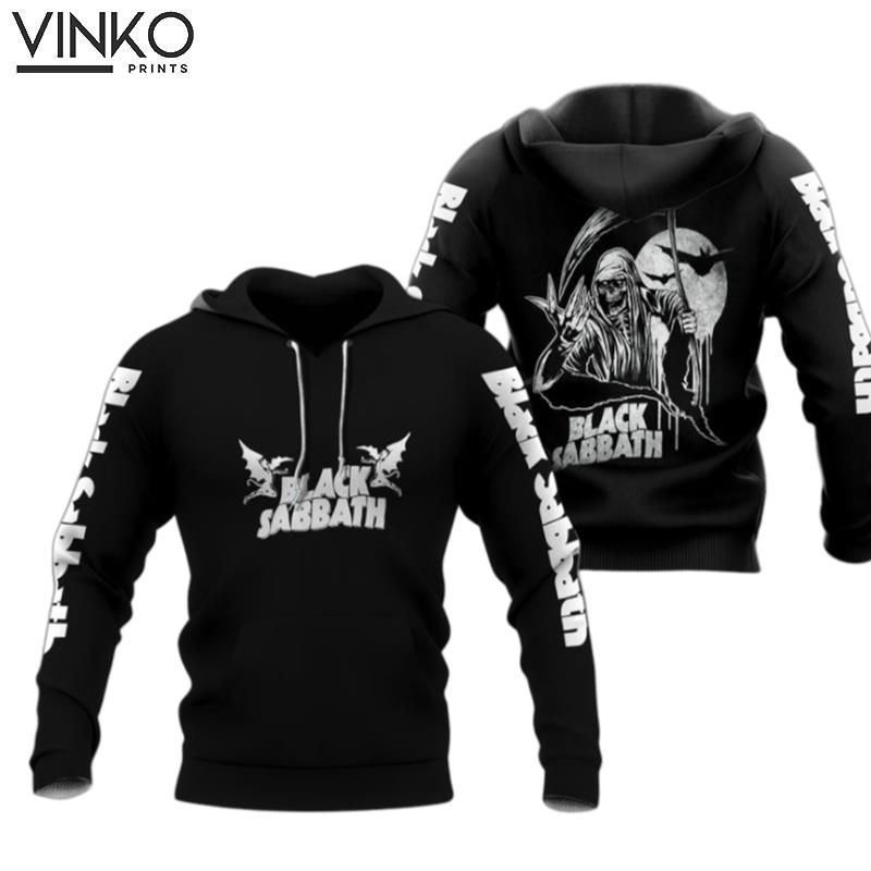 Black Sabbath Band Music Per Heavy Metal Black 100 Cotton Hoodie