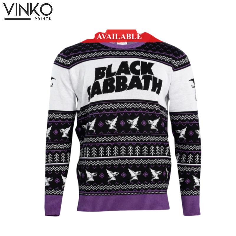 Black Sabbath Flying Demon Ugly Christmas Sweater