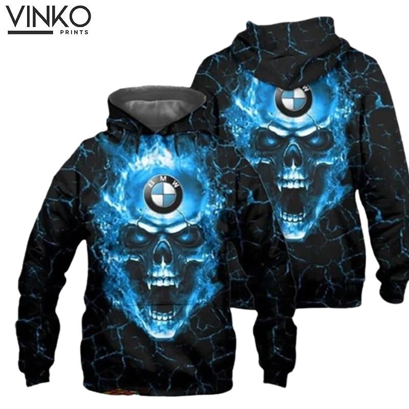 Bmw Motorrad Skull Hoodie