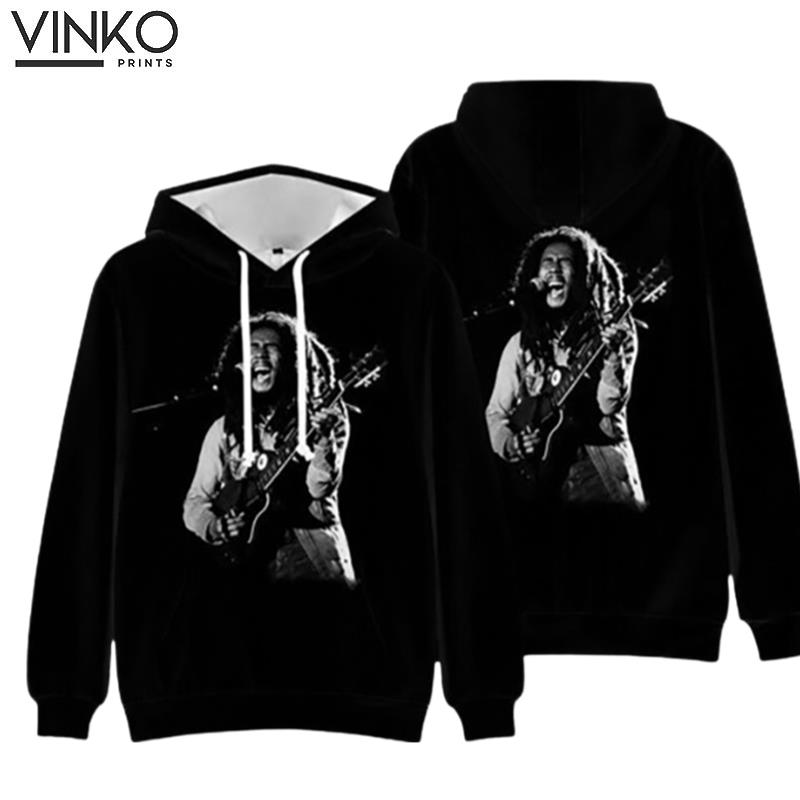 Bob Marley Playing Guitar Hoodie