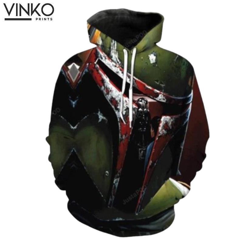 Boba Fett Star Wars And Pered Custom Boba Fett Star Wars Graphic Hoodie