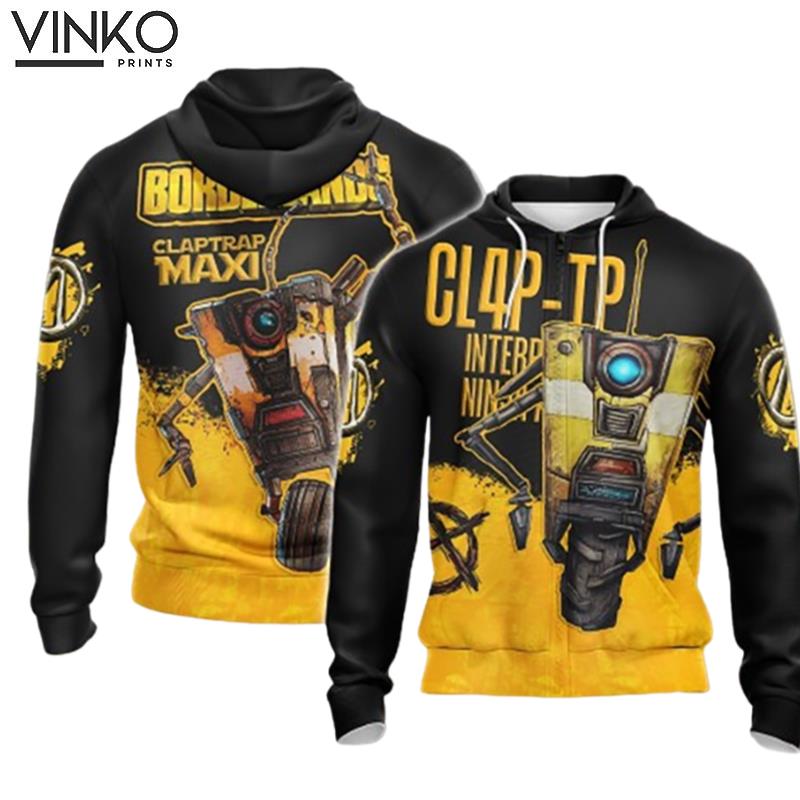 Borderlands Claptrap Maxi Hoodie