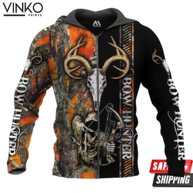 Bow Hunter And Pered Custom Bow Hunter Graphic Hoodie