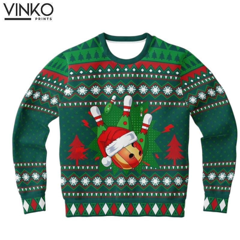 Bowling Ugly Christmas Sweater