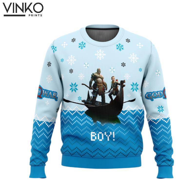 Boy God of War Ugly Christmas Sweater