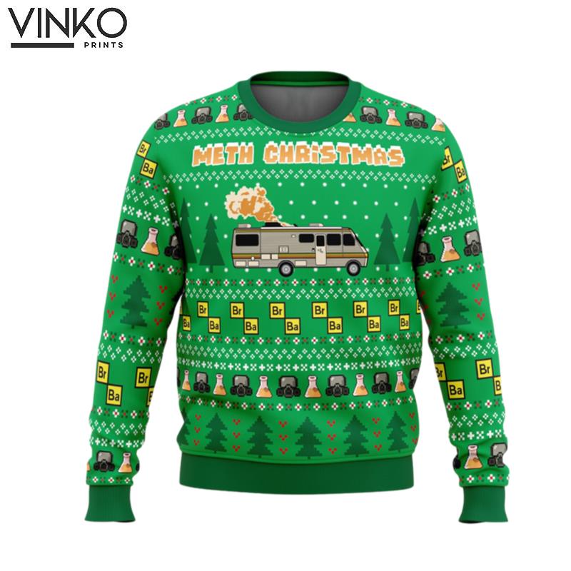 Br Ba Breaking Bad Ugly Christmas Sweater