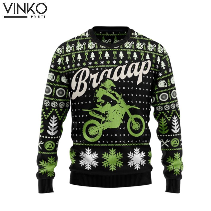 Braaap Moto For Men And Women Ugly Christmas Sweater