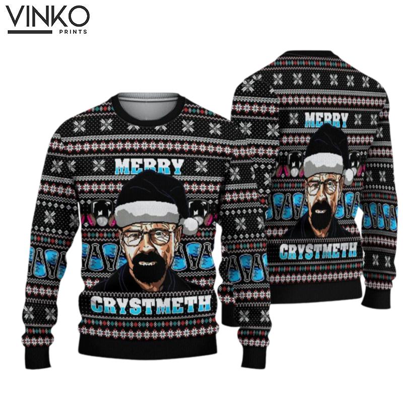 Breaking Bad Merry Crystmeth Ugly Christmas Sweater