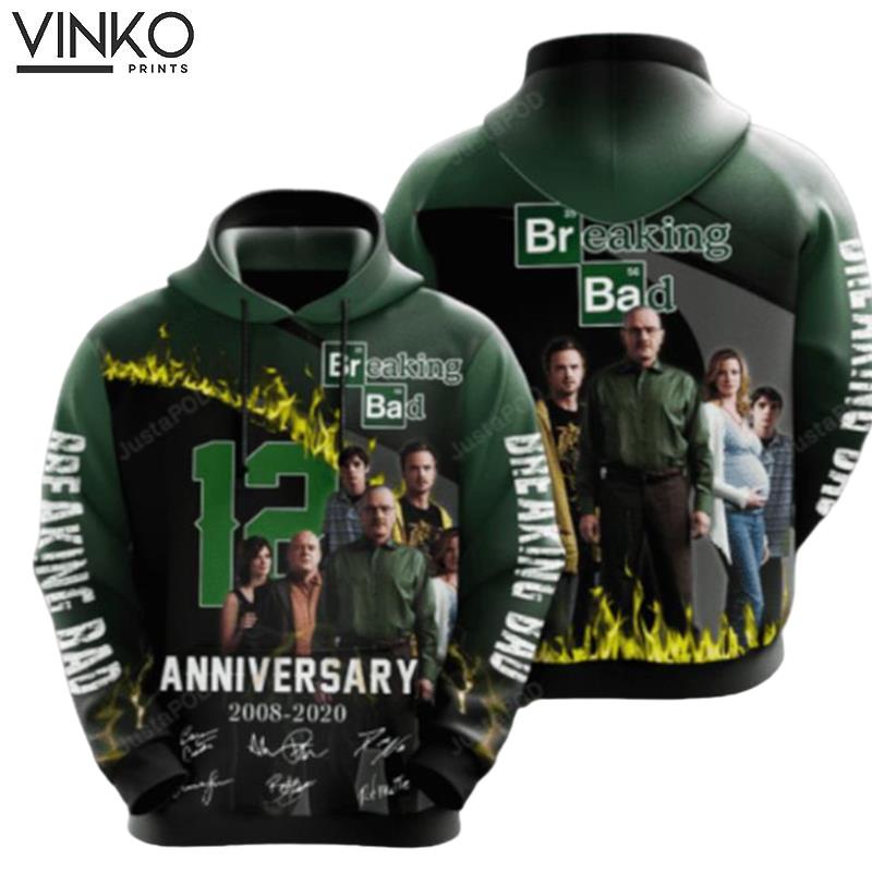 Breaking Bad Movie And Character Anniversary 12 Years Hoodie