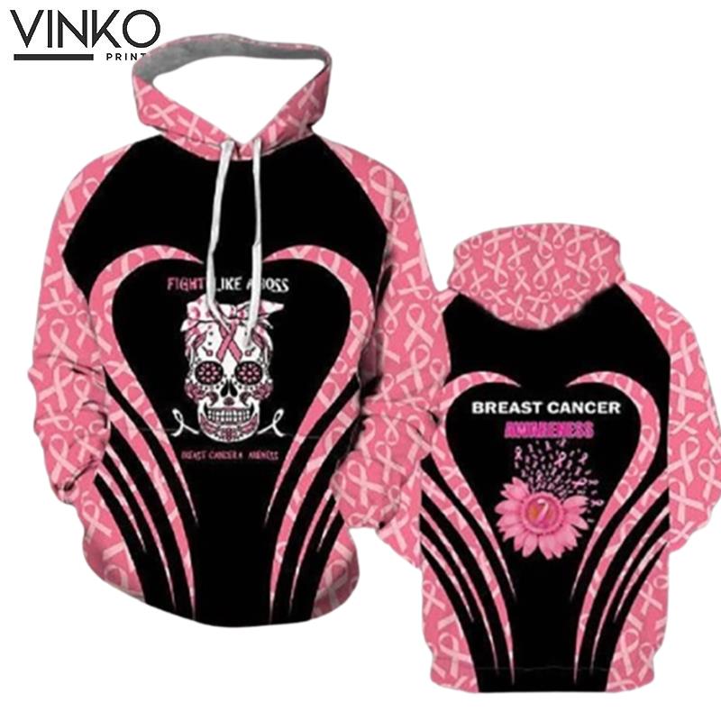 Breast Cancer Awareness Beautiful Warrior Hoodie