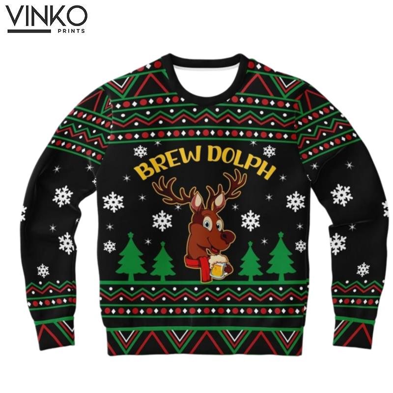 Brew Dolph Ugly Christmas Sweater