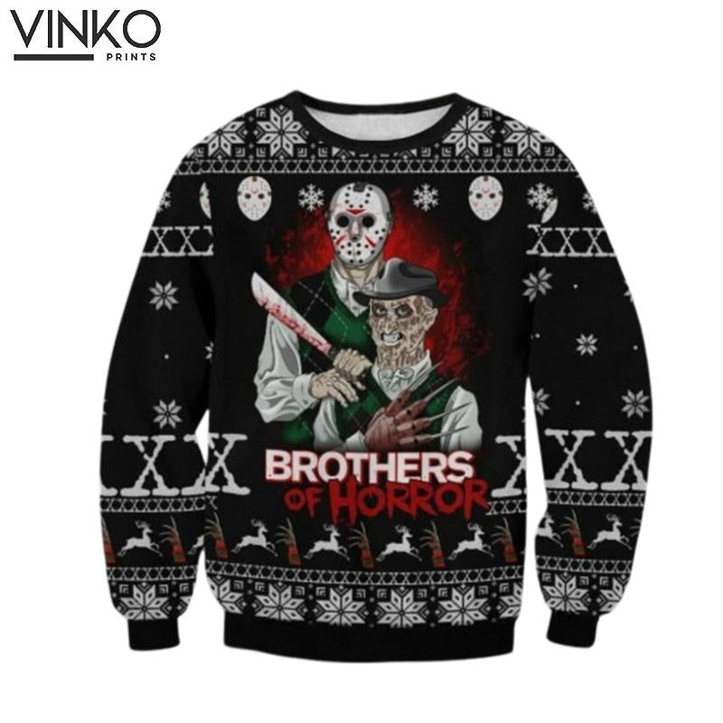 Brothers Of Horrror Ugly Christmas Sweater