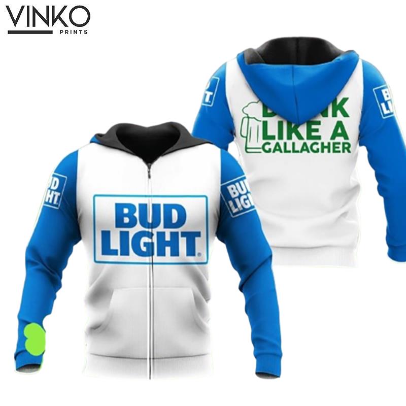 Bud Light Beer Drink Like A Gallagher Patrick Day Hoodie