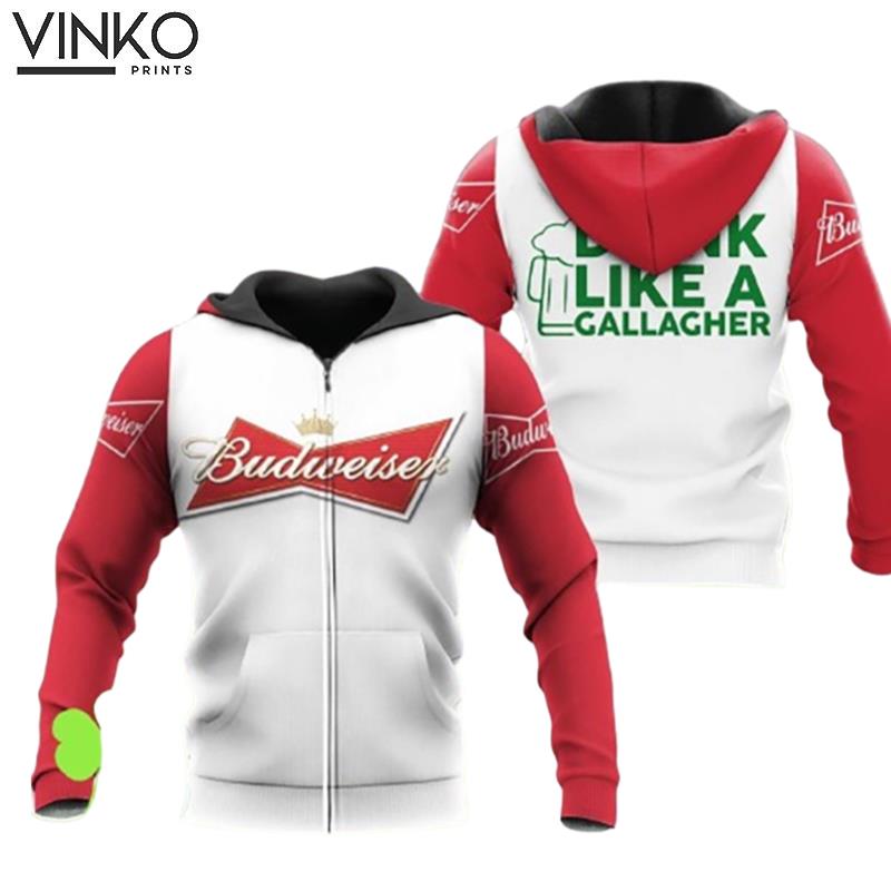 Budweiser Drink Like A Gallagher Patrick Day Hoodie