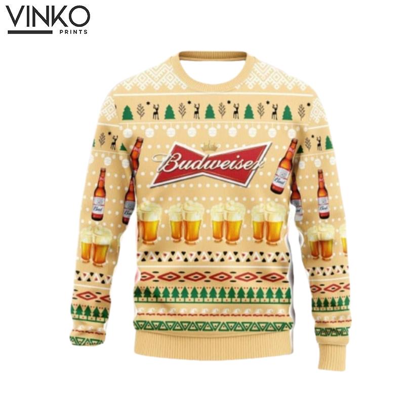 Budwejser Beer Beer Lover Ugly Christmas Sweater