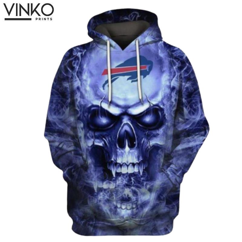 Buffalo Bills Nfl Football Skull 20951 Hoodie