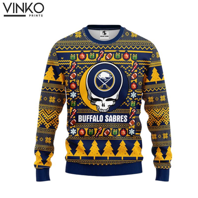 Buffalo Sabres Grateful Dead Ugly Ugly Christmas Sweater