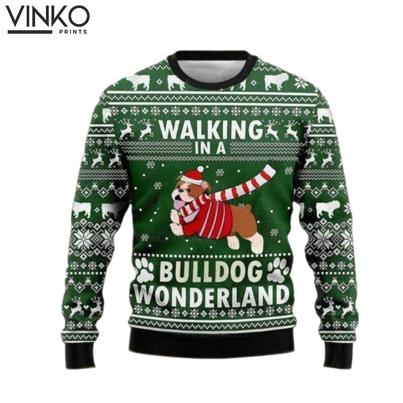 Bulldog Family Ugly Christmas Sweater