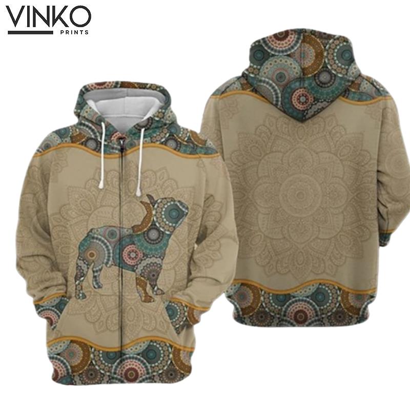 Bulldog Mandala Hoodie