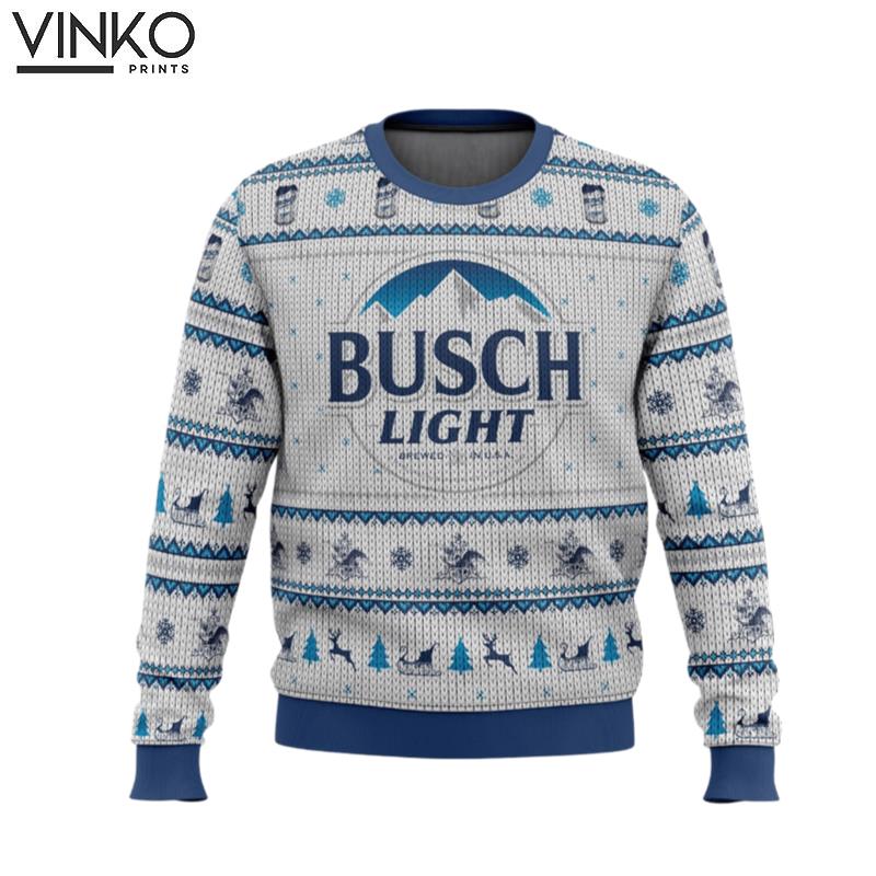 Busch Light Beer 5 Ugly Christmas Sweater