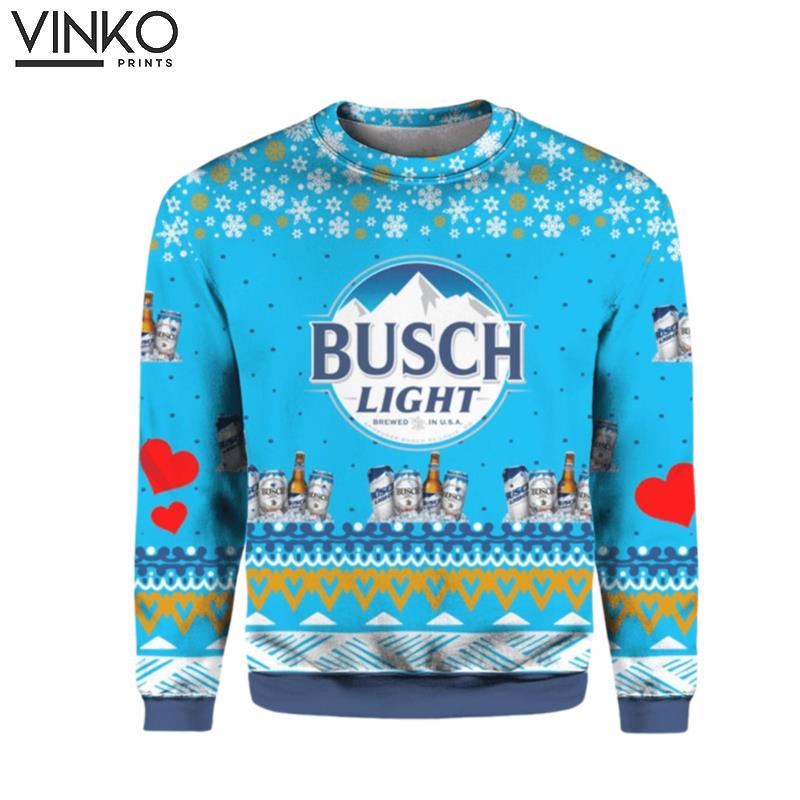 Busch Light Beer 7 Ugly Christmas Sweater