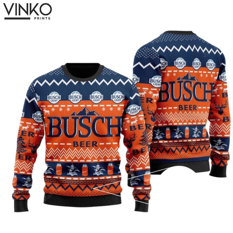 Busch Light Beer Ugly Christmas Sweater