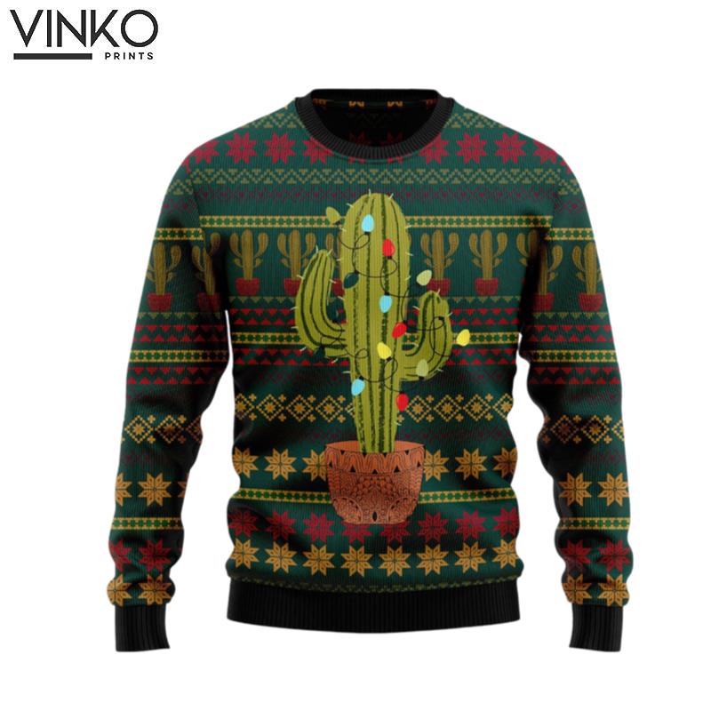 Cactus Christmas T309 Ugly Christmas Sweater