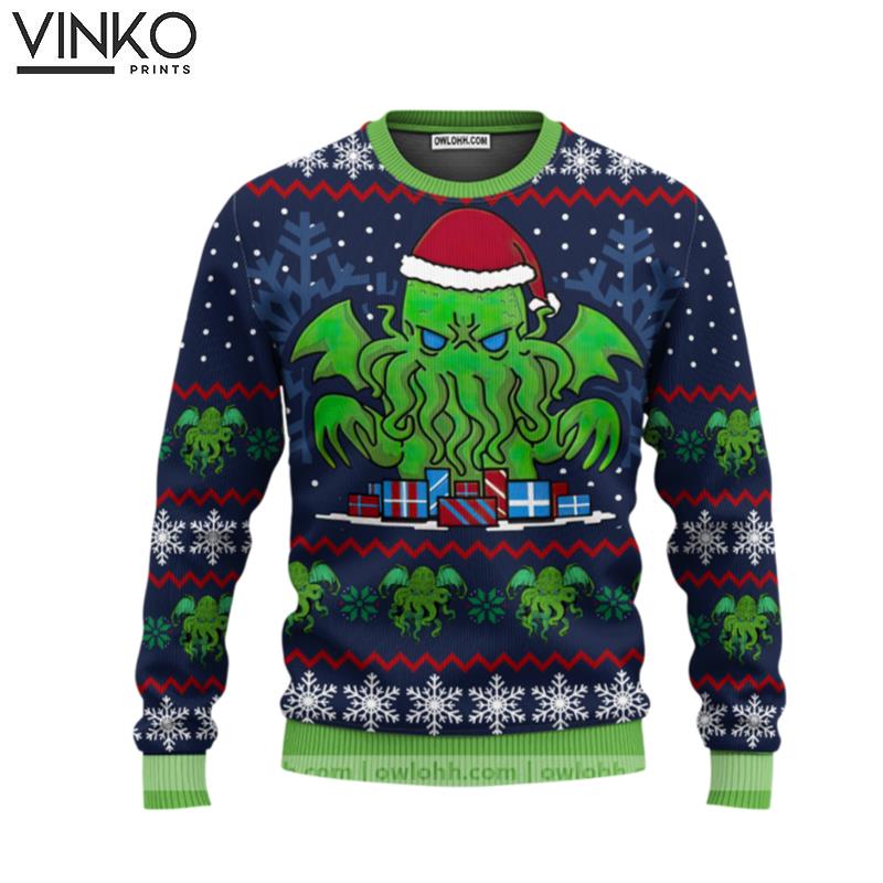 Call Of Christmas Cthulhu Ugly Christmas Sweater