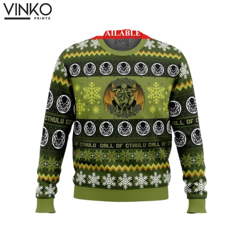 Call of Cthulus Ugly Knitted Ugly Christmas Sweater