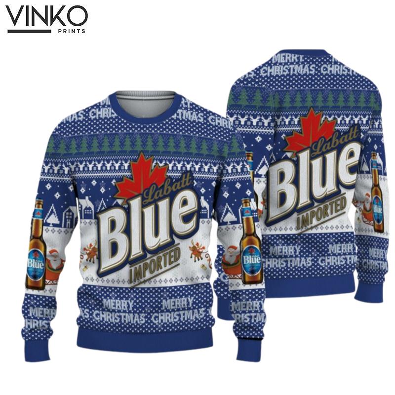 Canada Labatt Blue Imported Ugly Christmas Sweater