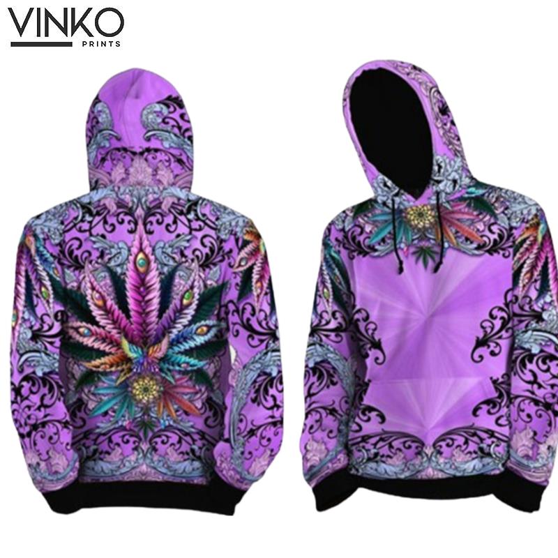 Cannabis Purple Weed Hoodie