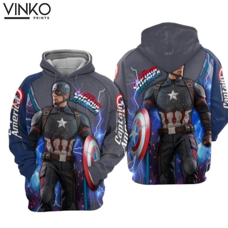 Captain America Marvel Cinematic Universe Captain America Captain America Hoodie