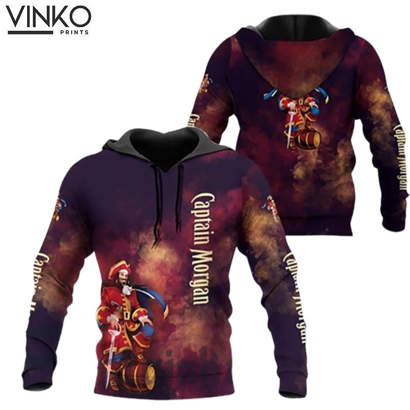 Captain Morgan Colorful Smoke Hoodie