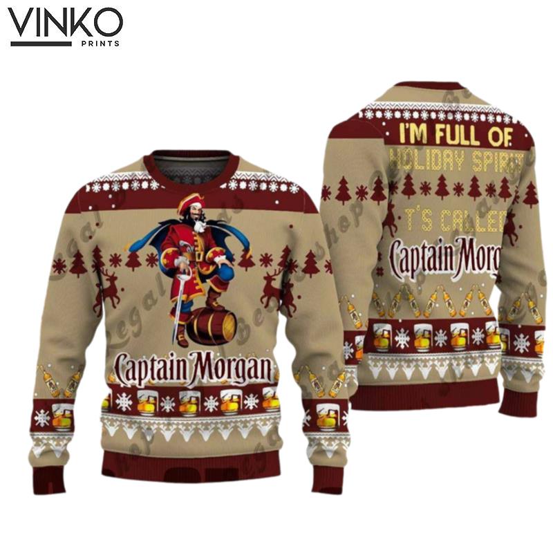 Captain Morgan Shirt Ugly Christmas Sweater