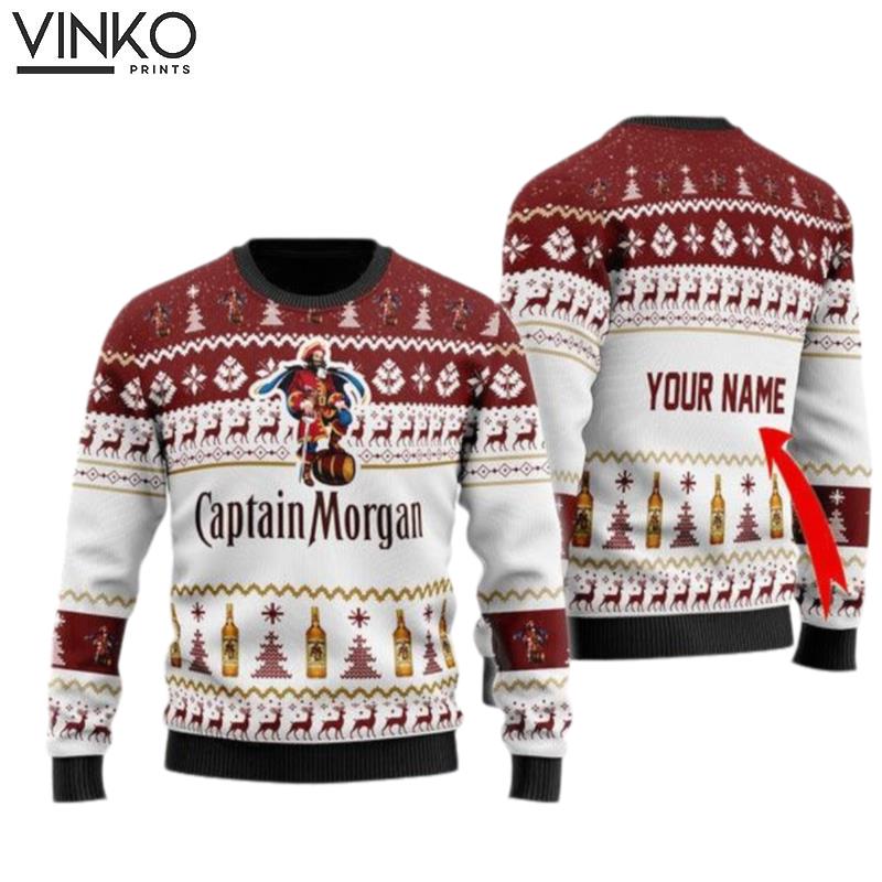 Captain Morgan Spirit Custom Ugly Christmas Sweater