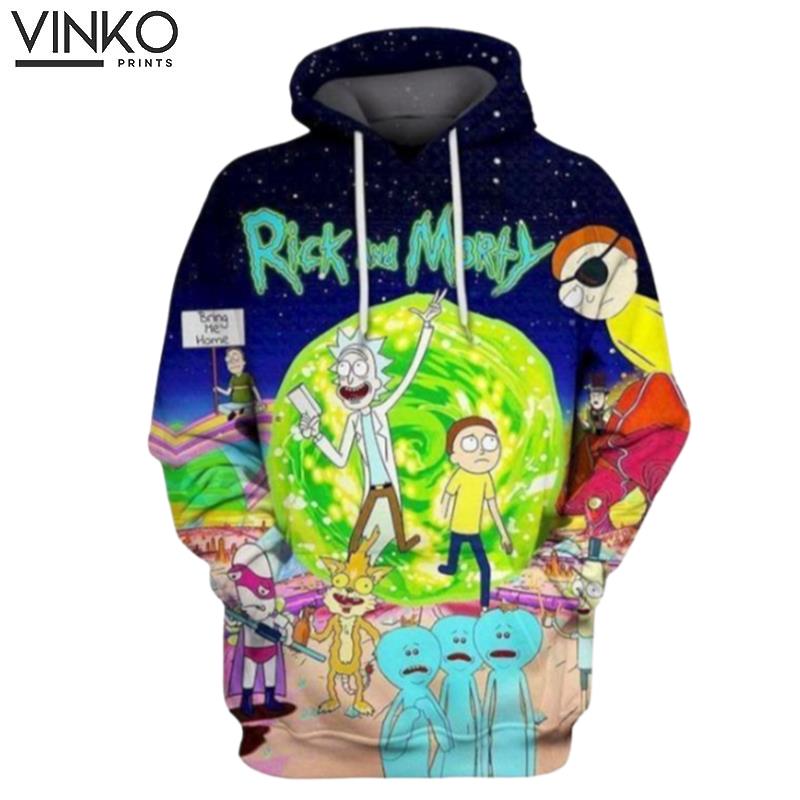 Cartoon Animated Sitcom Rick And Morty Hoodie