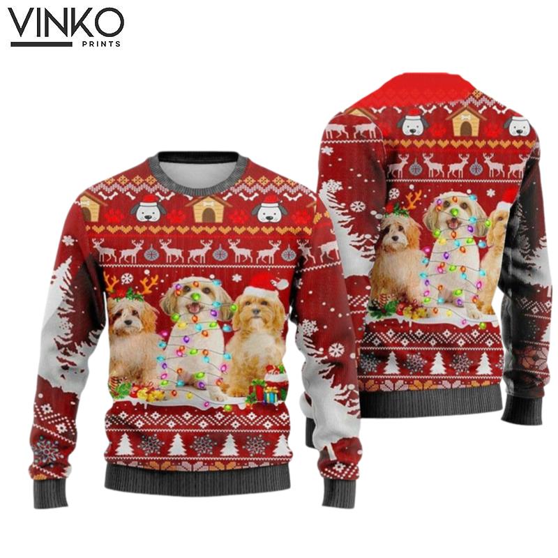 Cavachon Christmas Holiday Party Ugly Christmas Sweater