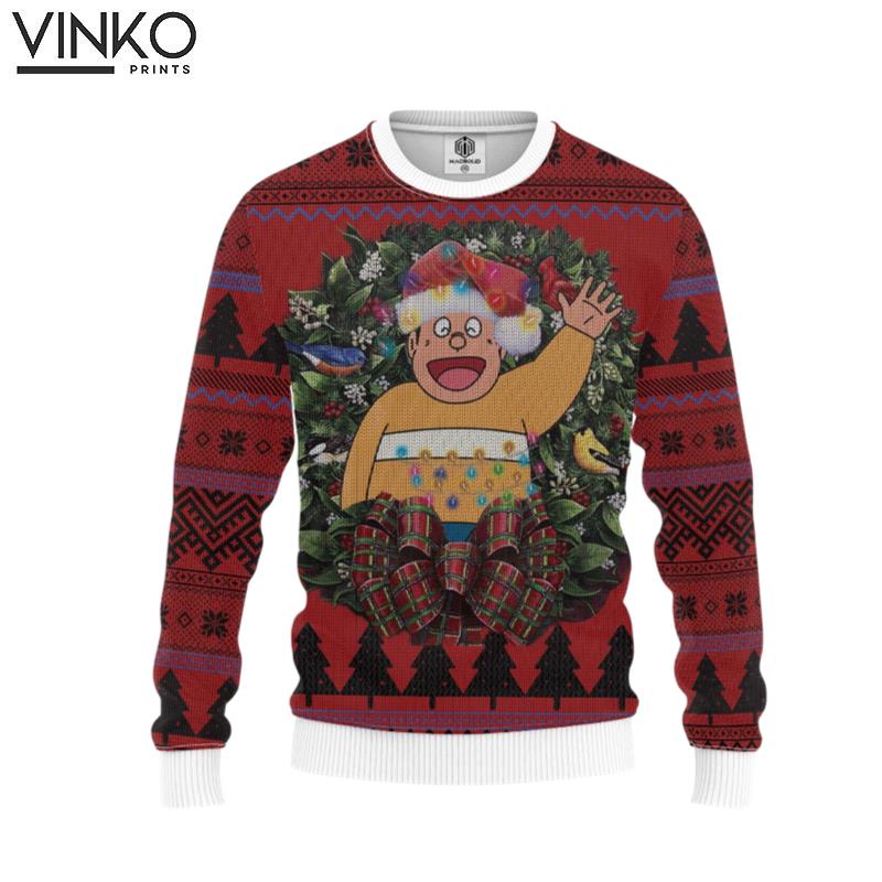 Chaien Doraemon Custom Ugly Christmas Sweater