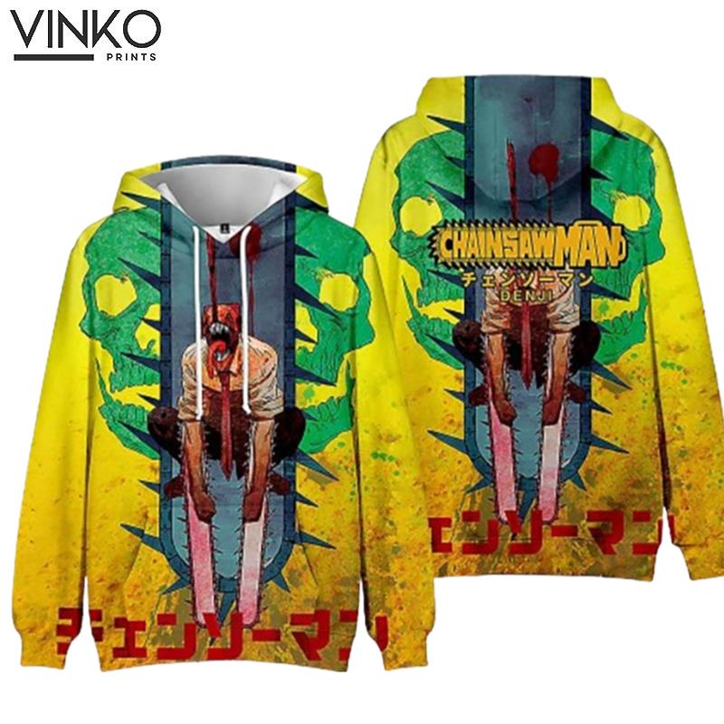 Chainsaw Man Anime Denji Pochita Hoodie