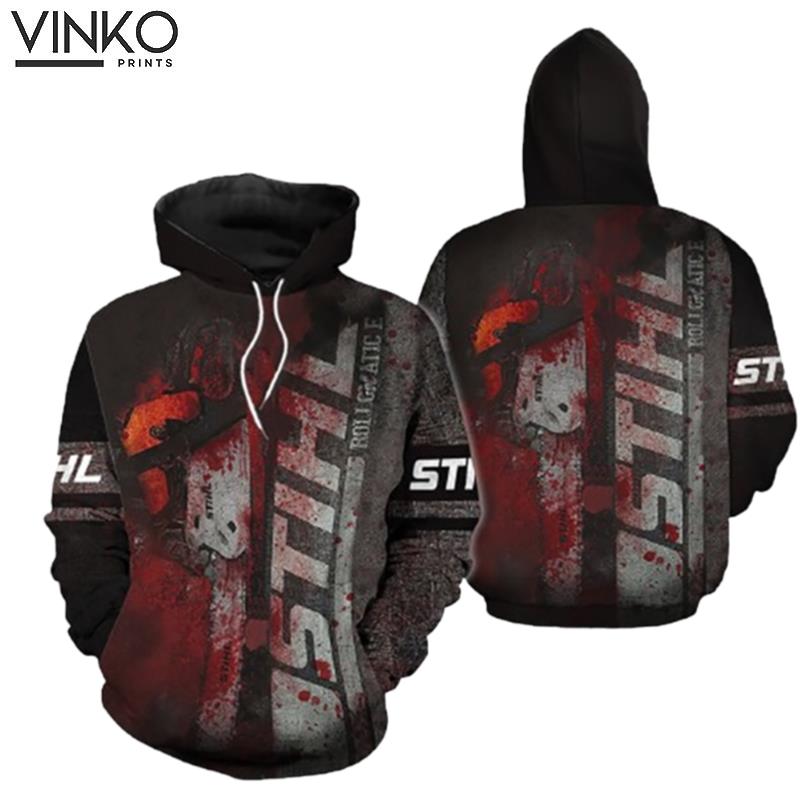 Chainsaw Stihl Brand Halloween Hoodie