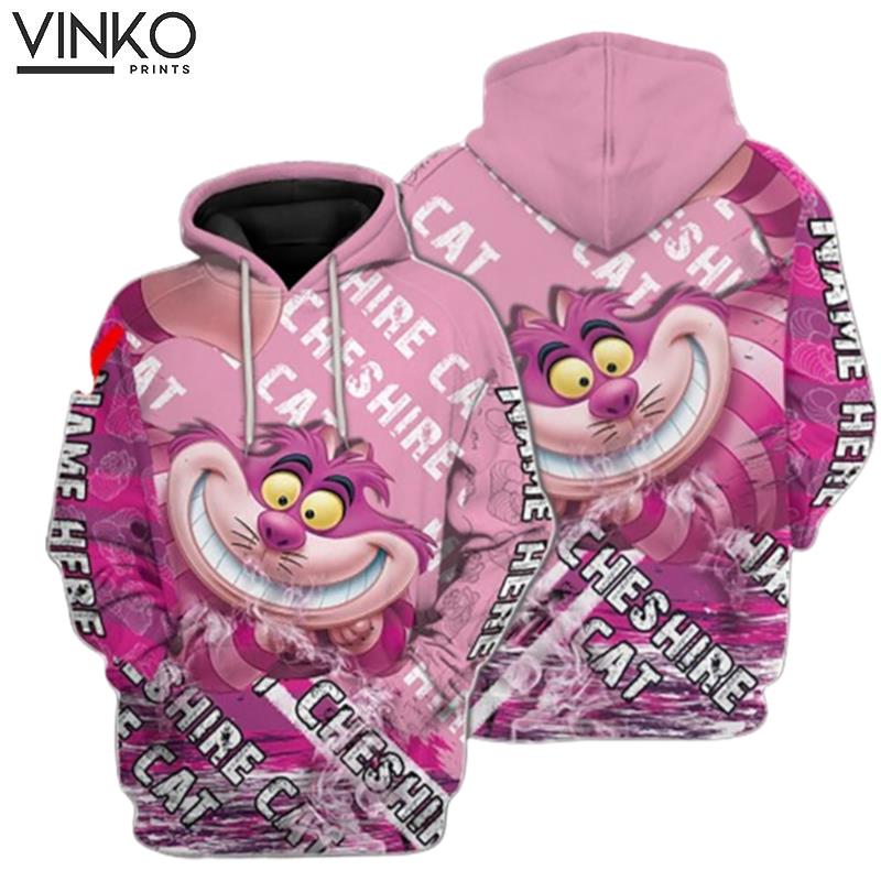 Chesire Cat Alice Wonderland Cartoon Hoodie