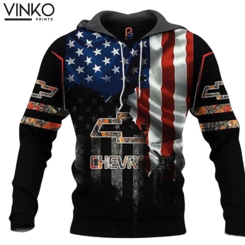 Chevrolet America Flag Hoodie