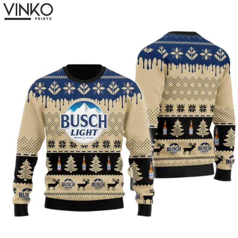 Chevron Pattern Light Beer Ugly Christmas Sweater