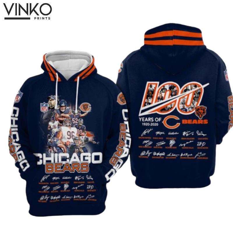 Chicago Bears 100 Hoodie