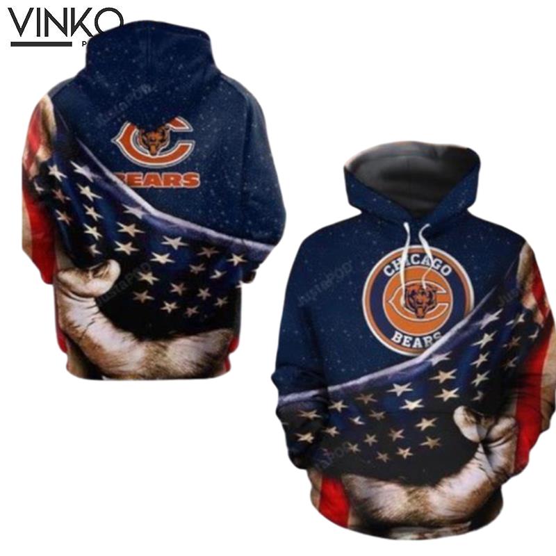 Chicago Bears Allover Hoodie