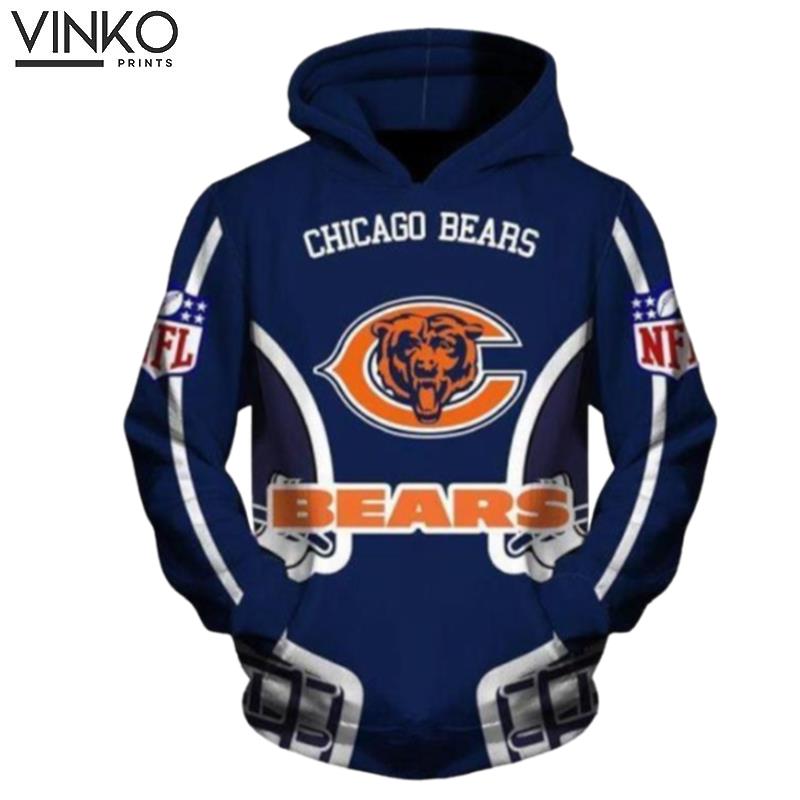 Chicago Bears And Pered Custom Chicago Bears Graphic Hoodie