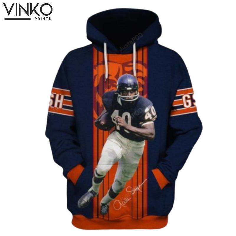 Chicago Bears Gale Sayers Ncaa Football Hoodie