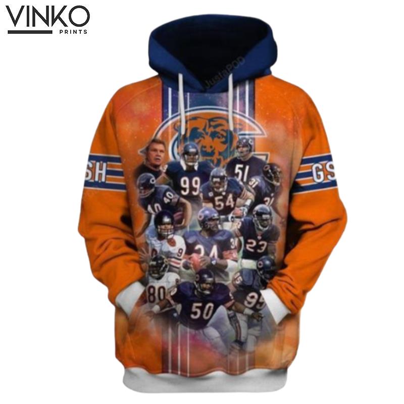 Chicago Bears Hall Of Famers Ncaa Football Hoodie