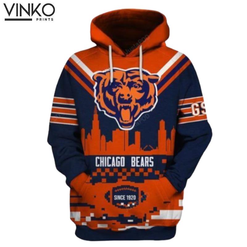 Chicago Bears Ncaa Football Anniversary Chicago Bears Chicago Bears Hoodie